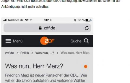 um 09:20 Uhr am 07.12.2018 ein Fake und im Laufe des Tages Wirklichkeit?